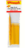 Flex-I-File Magic Brushes Medium Yellow Hobby and Plastic Model Paint Brush #m929005