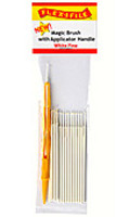 Flex-I-File Magic Brushes Fine White Hobby and Plastic Model Paint Brush #m930001