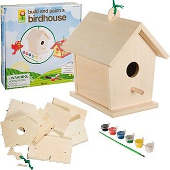 4M-Projects Build & Paint Bird House Kit Wooden Bird House Kit #2957