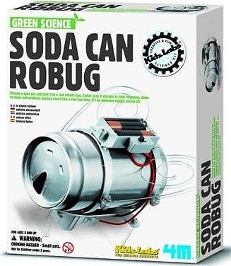 4M-Projects Soda Can Robug Green Science Kit Science Engineering Kit #3647