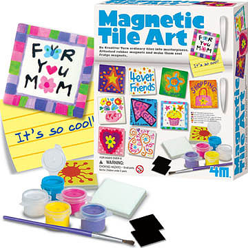 4M-Projects Magnetic Tile Art Kit Magnet Kit #4563
