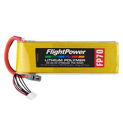 Flight-Power LiPo FP70 6S 22.2V 2700mAh 70C