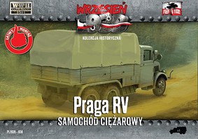 First-To-Fight WWII Praga RV Truck with Canvas Cover Plastic Model Military Vehicle Kit 1/72 Scale #30