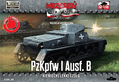 First-To-Fight PzKpfw I Ausf B German Light Tank Plastic Model Tank Kit 1/72 Scale #8