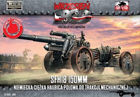 First-To-Fight sFH18 150mm Heavy Howitzer with Towing Trolley Plastic Model Weapon Kit 1/72 Scale #89