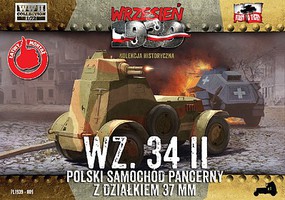 First-To-Fight WZ34/II Polish Armored Car Plastic Model Military Vehicle Kit 1/72 Scale #9