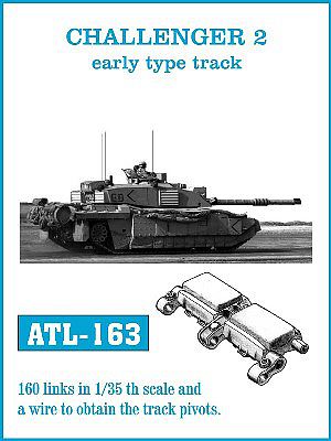 Fruilmodel Challenger II Early Track Set (160) Plastic Model Vehicle Accessory Kit 1/35 Scale #163