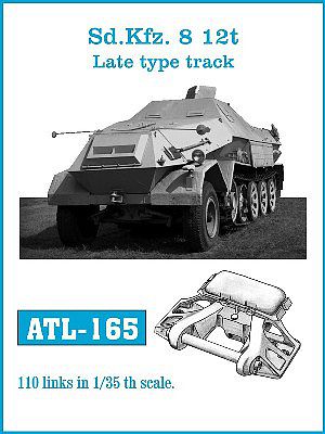 Fruilmodel SdKfz 8 12t Late Track Set (110) Plastic Model Vehicle Accessory Kit 1/35 Scale #165