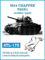 Fruilmodel M24 Chaffee T85E1 (Rubber) Track (170) Plastic Model Vehicle Accessory Kit 1/35 Scale #175