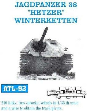 Fruilmodel Jagdpanzer 38 Hetzer Winterketten Tank Track Link Set