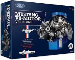 Franzis 1/4 Visible Working Ford Mustang V8 Engine w/Sound (UPDATED VERSION. Replaces 675002)