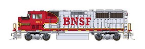 Fox EMD GP60M w/LokSound & DCC Burlington Northern Santa Fe #150 (Warbonnet, silver, red, Large BNSF)