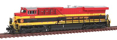 Fox GE ES44AC Standard DC - Kansas City Southern N Scale Model Train Diesel Locomotive #70211