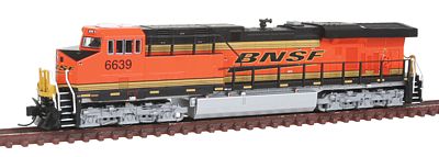 Fox GE ES44C4 BNSF Railway #6639 N Scale Model Train Diesel Locomotive #70408
