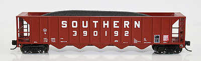 Fox Ortner 5-Bay Rapid Discharge Hopper Southern 390192 N Scale Model Train Freight Car #83603-1