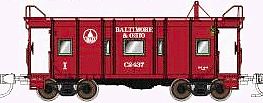 Fox B&O I-12 Wagontop Bay Window Caboose Baltimore & Ohio N Scale Model Train Freight Car #91203