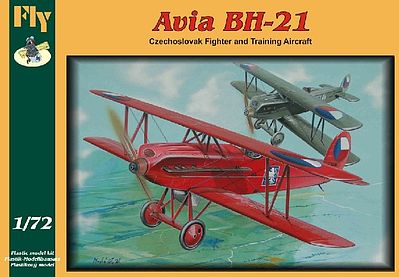 Fly-Models Avia BH21 Trainer/Fighter Biplane Plastic Model Airplane Kit 1/72 Scale #72011