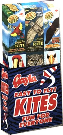 Gayla Assorted 55 Wildlife Wing Flapper Kites Display (24 Total)