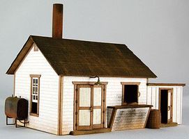 GCLaser Pump House #1 Laser-Cut Card Kit HO-Scale Modle Building #19010