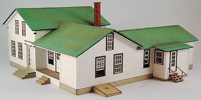 GCLaser Elfering Farm House Kit (Laser-Cut Architectural Card) HO Scale Model Building #19012