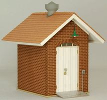 GCLaser Brick Oil Shed (Laser-Cut Kit) O Scale Model Building #39064