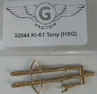 G-Factor A6M5 Zero Brass Landing Gear for HSG Plastic Model Aircraft Accessory Kit 1/32 Scale #32044