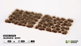 Games-Grass 6mm Wild Grass Tufts (Burned) (70)