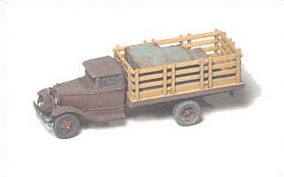 GHQ 1930 Ford Model AA 1-Ton w/Stake Body (Unpainted Metal Kit) N Scale Model Vehicle #56009