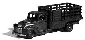 GHQ 1941 Chevrolet 1-Ton Truck w/Stake-Body (Unpainted Metal Kit) N Scale Model Vehicle #56010