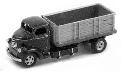 GHQ 1940s GMC Cabover Grain Truck (Unpainted Metal Kit) N Scale Model Railroad Vehicle #56018