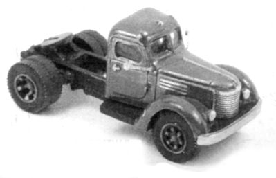 GHQ 1940 International Truck Tractor (Unpainted Metal Kit) N Scale Model Railroad Vehicle #56019