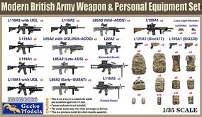 Gecko-Modles 1/35 Modern British Army Weapon & Personal Equipment Set