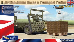 Gecko-Models Ammo Boxes & Transport Trailer Plastic Model Military Vehicle Kit 1/35 Scale #350037