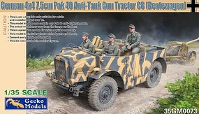 Gecko-Models 1/35 German 4x4 7.5cm PaK 40 Anti-Tank Gun C8 Tractor (Beutewagen)