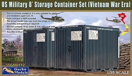 Gecko-Models 1/35 US Military 8 Storage Container Set Vietnam War (10)