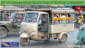 Gecko-Models 1/35 Gecko Models Saigon Shuttle Motor-Tricycle w/The Driver & Passengers