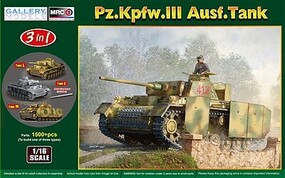 Galley-Models Panzer Kpfw.III Ausf. Type J/L/M Tank Plastic Model Military Vehicle Kit 1/16 Scale #64011