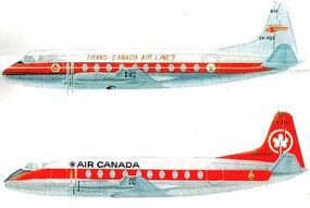 Glencoe VICKERS VISCOUNT AIR CANADA Plastic Model Airplane Kit 1/96 Scale #06511