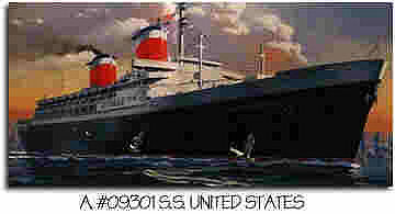 Glencoe SS United States Ocean Liner Plastic Model Commercial Ship Kit 1/400 Scale #09301