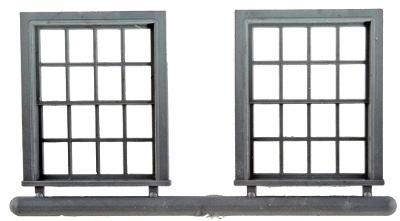 Grandt Window Double Hung 35x45 8 over 8 (4) O Scale Model Railroad Building Accessory #3773