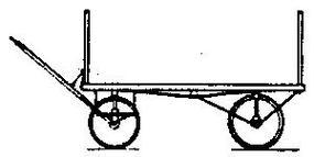 Grandt 4-Wheel Baggage Wagon Kit (1) HO Scale Model Railroad Vehicle #5033