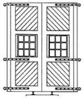 6'6''x14'6'' Engine House Doors & Hinges (4)