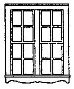 Grandt 4 Pane Queen Anne Double Hung Paired Window HO Scale Model Railroad Building Accessory #5160