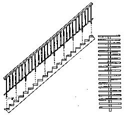 Grandt 35 Concrete & Steel Staircase w/Open Risers HO Scale Model Railroad Building Accessory #5176