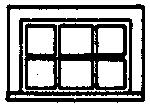 Grandt 6 Pane Horizontal Window (8) HO Scale Model Railroad Building Accessory #5242