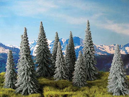 Grand-Central Large Spruce Trees 6 - 7 (5) Model Railroad Tree #t11