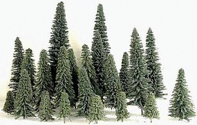 Grand-Central Medium Pine Trees 4'' 5'' (10) Model Railroad Tree #t1