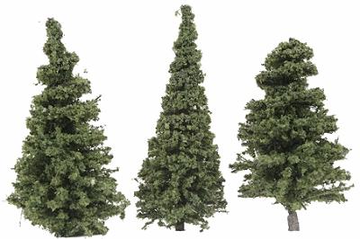 Grand-Central Small Pine Trees 2 - 3 (15) Model Railroad Tree #t3