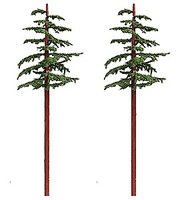 Grand-Central Medium Redwood Trees 10'' 11'' (2) Model Railroad Tree #t43