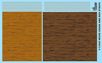 Gofer-Racing Woodgrain and Bed Stripes Decal Sheet Plastic Model Vehicle Decal 1/24-1/25 Scale #11043